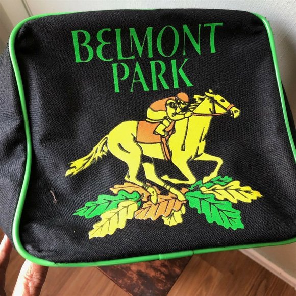 Vintage Horse Racing Duffel Belmont - Picture 6 of 7